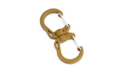 visible variant PT0574-CA^^A Large Coyote (brown) Double Carabiner.