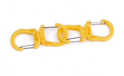 visible variant PT0572-OA^^A pair of Medium Solar (yellow) Double Carabiners.