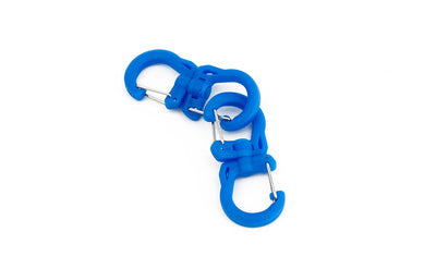visible variant PT0573-LA^^A pair of Small Island (blue) Double Carabiners.