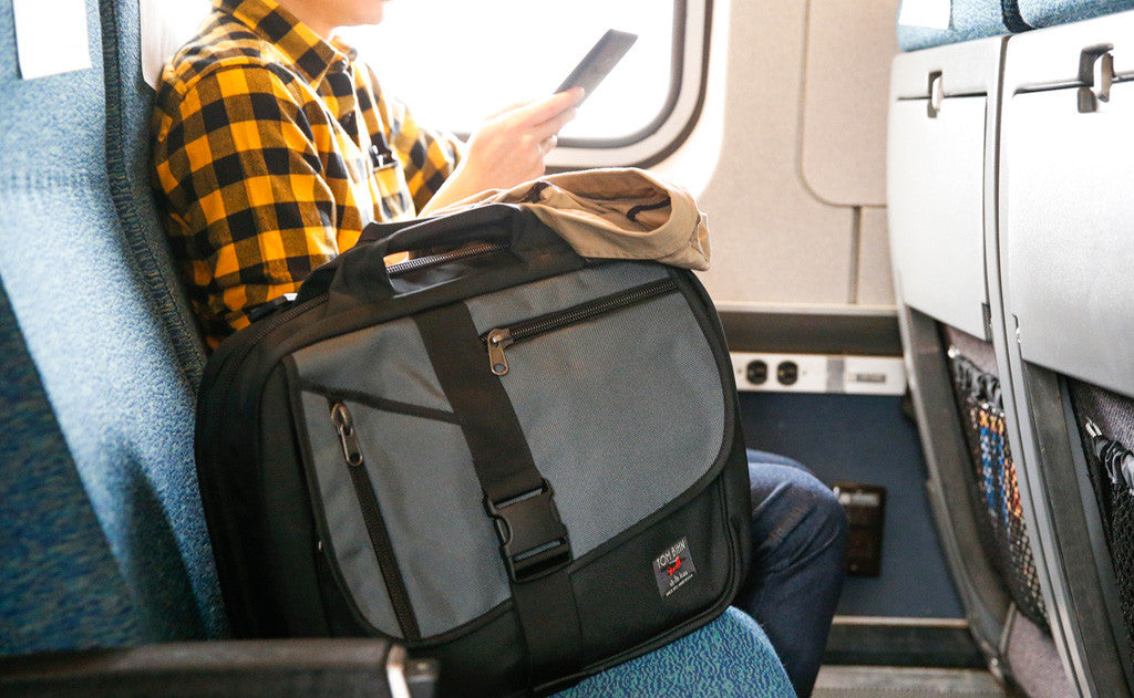 lifestyle visible^^An Empire Builder on a train seat