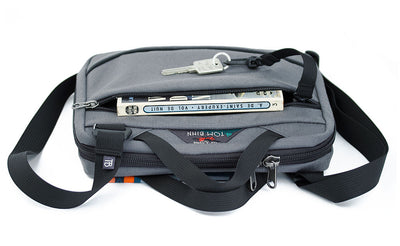 detail visible^^Field Journal Notebook showing the open zippered pocket