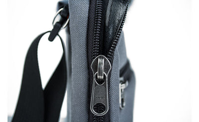 detail visible^^A close shot of the zippered pocket of the Field Journal Notebook