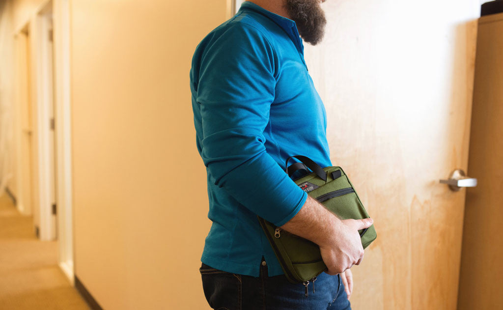 lifestyle visible^^A person carrying the Field Journal Notebook