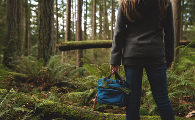 lifestyle visible^^A person carrying the Field Journal Notebook