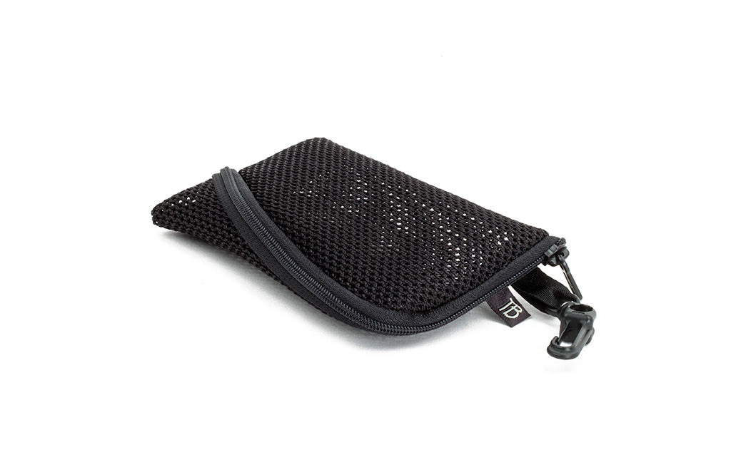 visible variant TB12451-BA^^ A Mini Ghost Whale Pouch in Black Mesh.