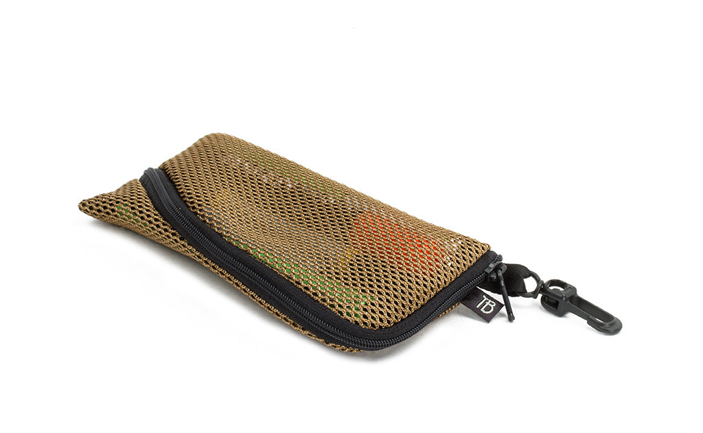 visible variant TB12452-CA^^ A Small Ghost Whale Pouch in Coyote (tan) Mesh.
