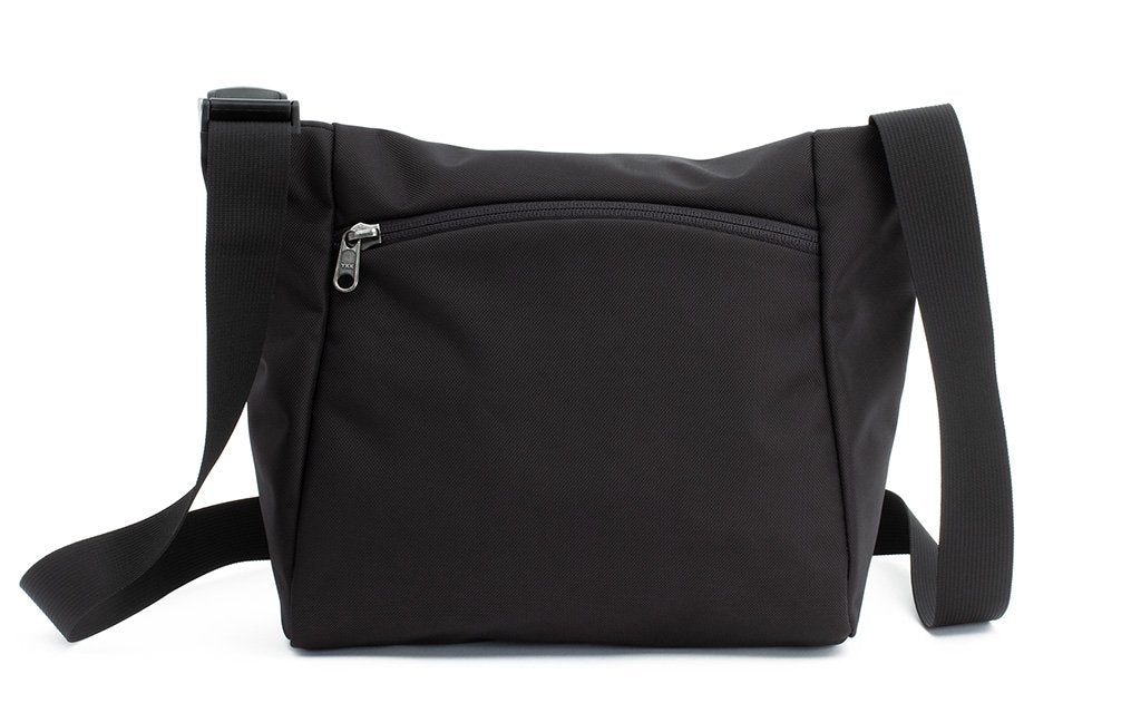 visible variant TB1415-BKBZ^^Reverse shot of an Icon in Black 525 Ballistic with Black zippers.