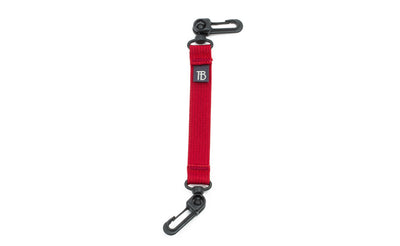 visible variant TB0513-IA^^An 8-inch Iberian (red) Key Strap with a snaphook at either end.