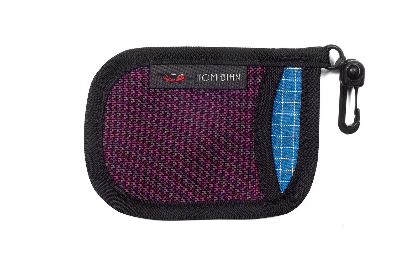 visible variant TB1229-ABLD^^A Pocket Pouch in Aubergine with a Island interior.