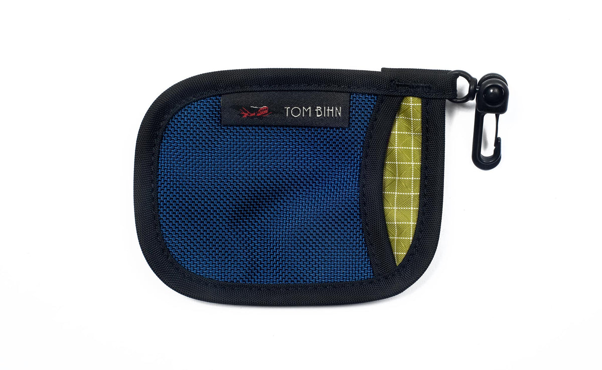 visible variant TB1229-NBWD^^A Pocket Pouch in Navy with a Wasabi interior.