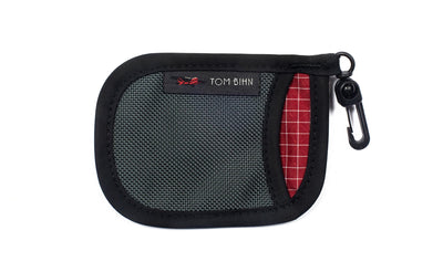 visible variant TB1229-SBID^^A Pocket Pouch in Steel with a Iberian interior.