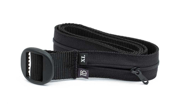 An Extra-Large Travel Money Belt in Black.