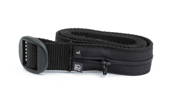 A Large Travel Money Belt in Black.