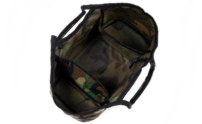 visible variant TB0618-EC^^Above shot of The Monster Truck in Beaver Camo (green, brown, black, and yellow in a camoflauge pattern) 1000 Cordura.