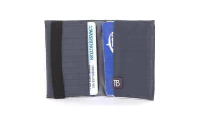visible variant TB1275-TH TB1277-TH^^The Size 5 Nik's Minimalist Wallet in Night Walk (dark blue with grey grid) 400 Halcyon.