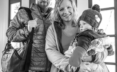 lifestyle visible^^A person shoulder-carrying a Parental Unit.