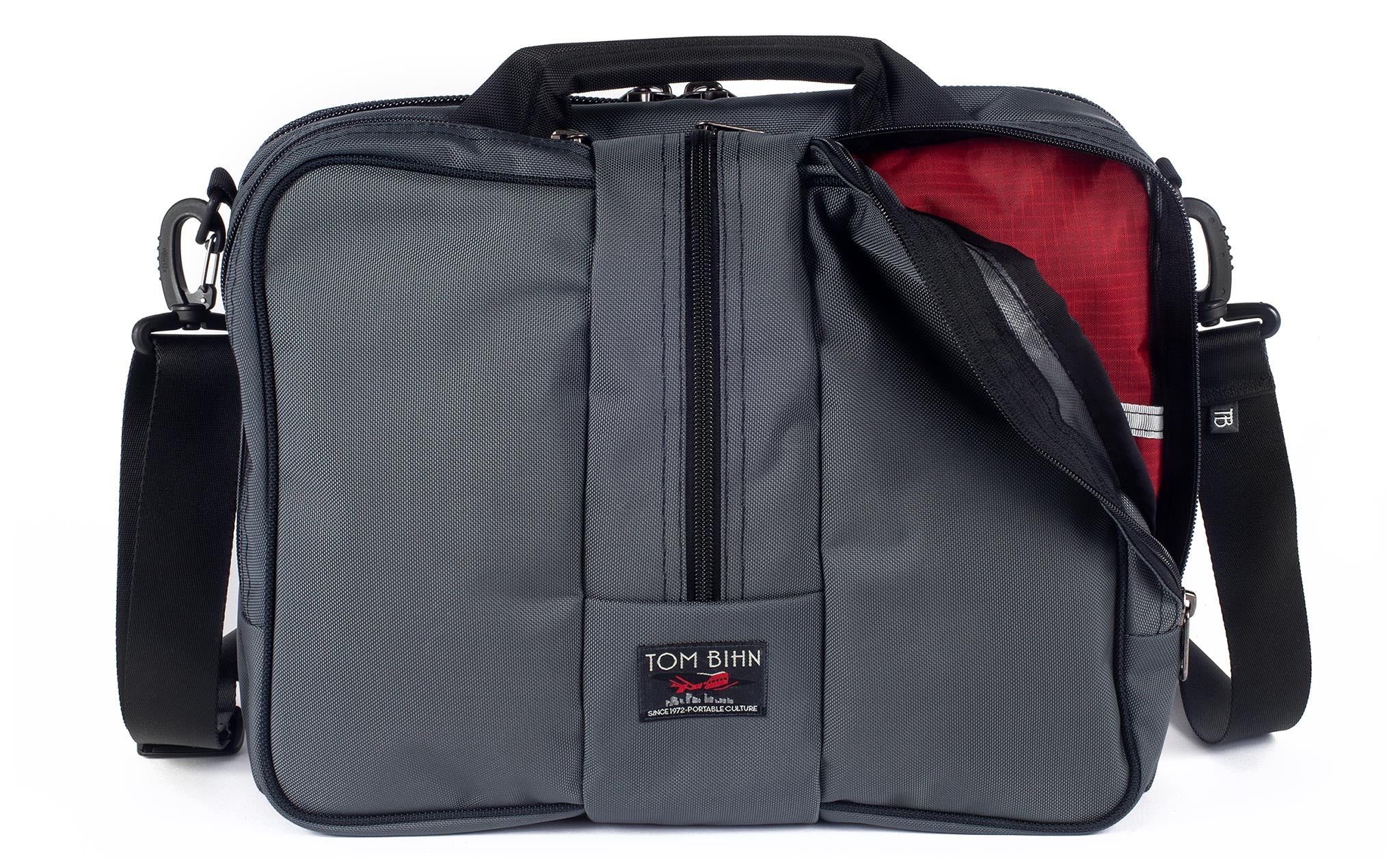 TOM BINH Pilot ブリーフケース Black Ballistic TOM BIHN Pilot, Personal Item Shoulder Bag, 13L, 15.5