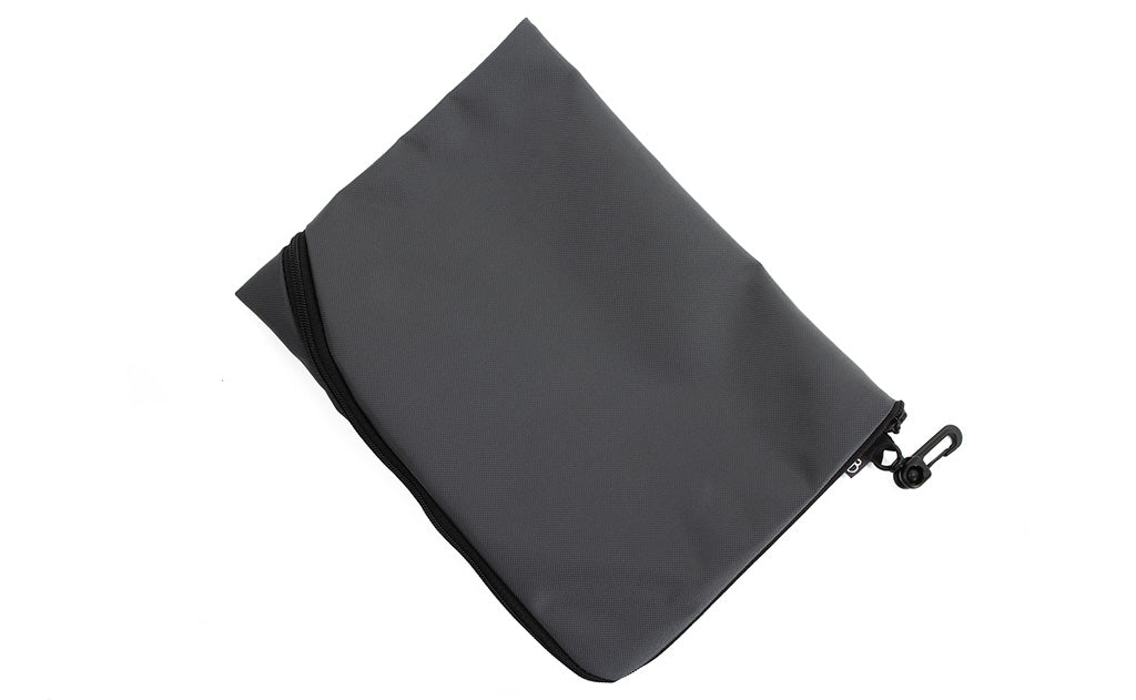 visible variant TB12453-GR^^ An A5 Ghost Whale Pouch in Nebulous Grey (medium grey).