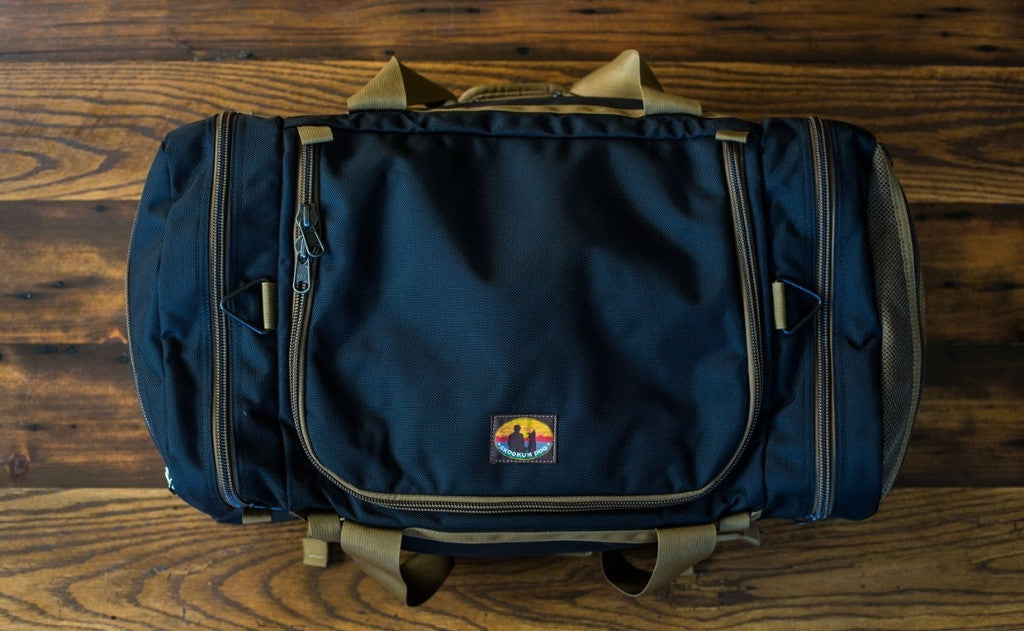 visible variant SD5413-BBCN^^The Large Skookum Dog Road Duffel in Black 1050 Ballistic.