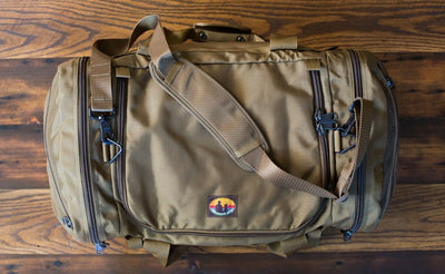 visible variant SD5413-CBCN^^The Large Skookum Dog Road Duffel in Coyote (tan) 1050 Ballistic.