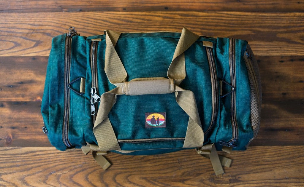 visible variant SD5412-FBCN^^The Medium Skookum Dog Road Duffel in Forest 1050 Ballistic.