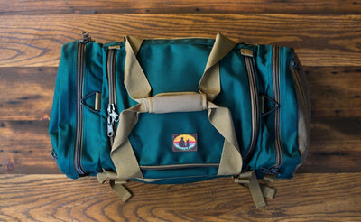 visible variant SD5412-FBCN^^The Medium Skookum Dog Road Duffel in Forest 1050 Ballistic.