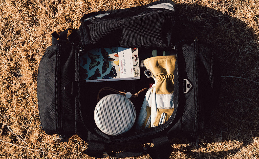 lifestyle visible^^A full Road Buddy Duffel 