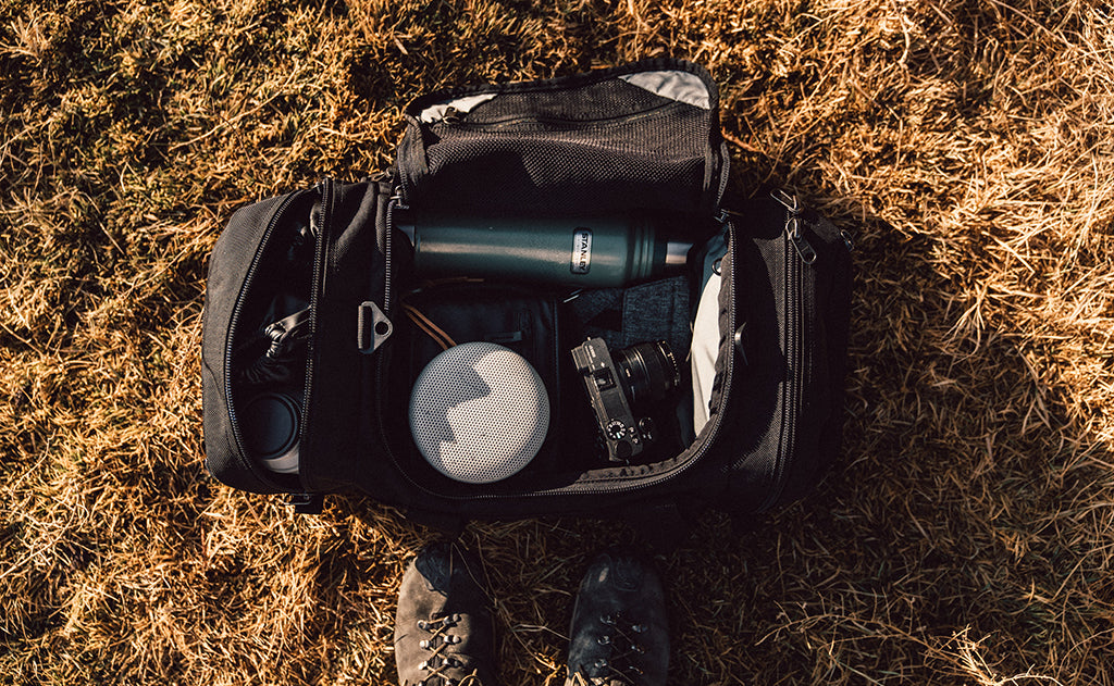 lifestyle visible^^A full Road Buddy Duffel 