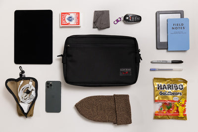 visible lifestyle^^An assortment of items that fit in the Side Hustle at the same time.