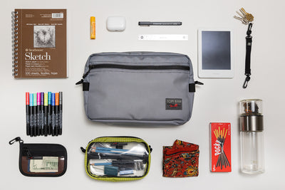 visible lifestyle^^An assortment of items that fit in the Side Hustle at the same time.