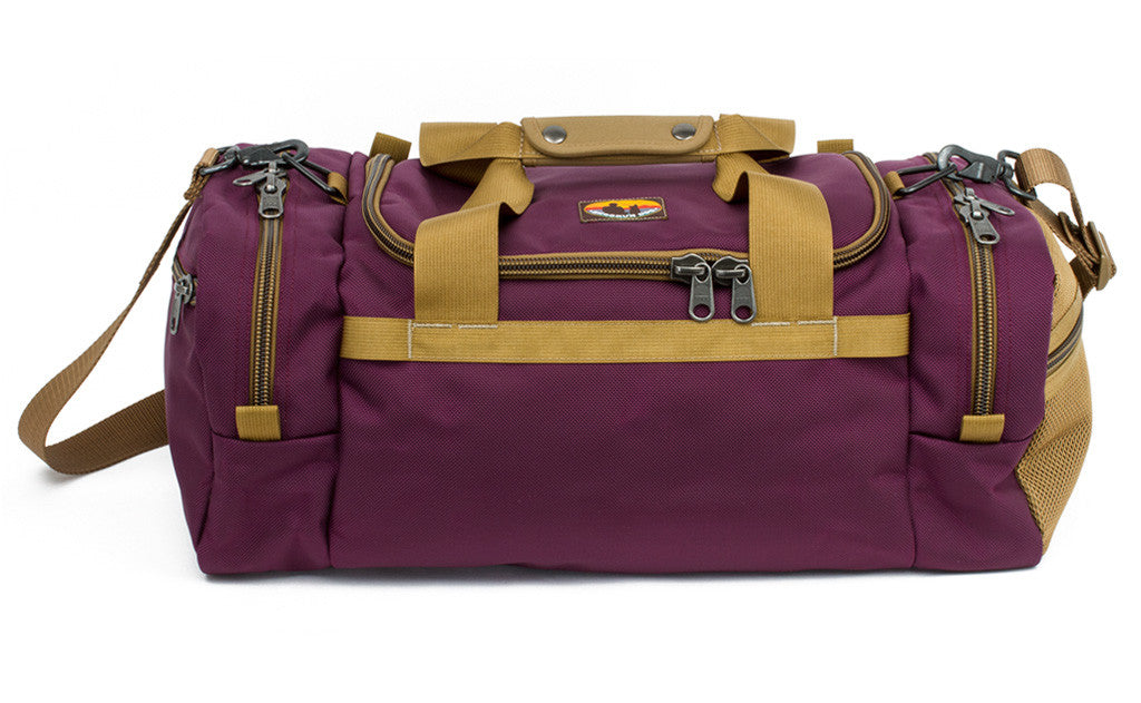 visible variant SD5412-ABCN^^The Medium Skookum Dog Road Duffel in Aubergine (dark purple) 1050 Ballistic.