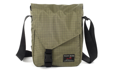 visible variant TB0201-VHND^^A Small Cafe Bag in Taiga (olive green with grey grid) 400 Halcyon.