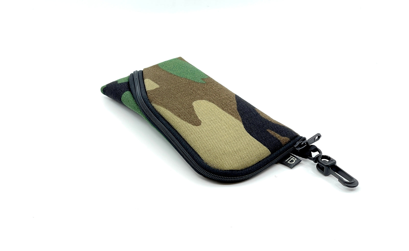 visible variant TB12452-EC^^ A Small Ghost Whale Pouch in Beaver Camo (green, brown, tan, and black camoflauge pattern).