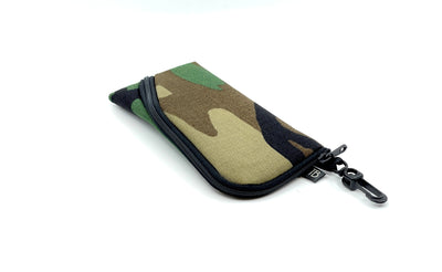 visible variant TB12452-EC^^ A Small Ghost Whale Pouch in Beaver Camo (green, brown, tan, and black camoflauge pattern).