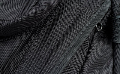 detail visible^^A close shot of one of the zipper flaps.