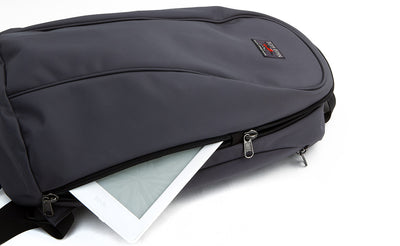 detail visible^^A tablet in the padded pocket.