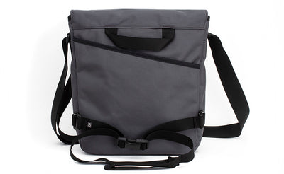 detail visible^^Reverse shot of the Medium Cafe Bag with an optional Gatekeeper Waist Belt.