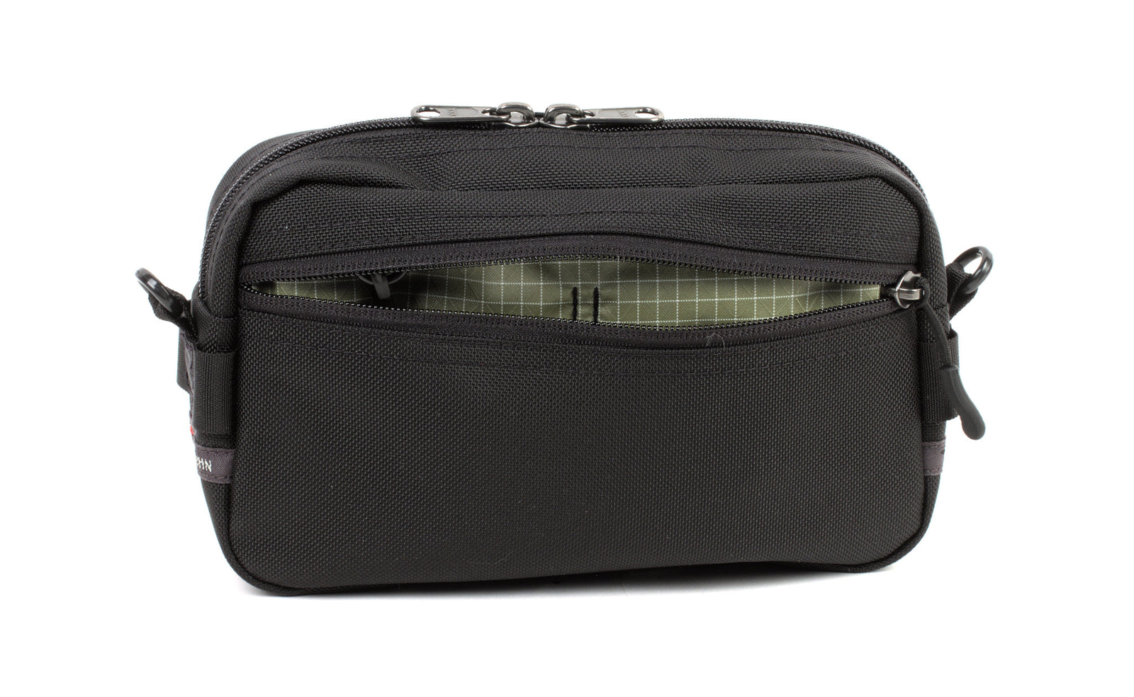 visible variant TB0413-BK8D^^A Side Effect in Black 525 Ballistic with Taiga (olive green with white grid) 200 Halcyon interior.