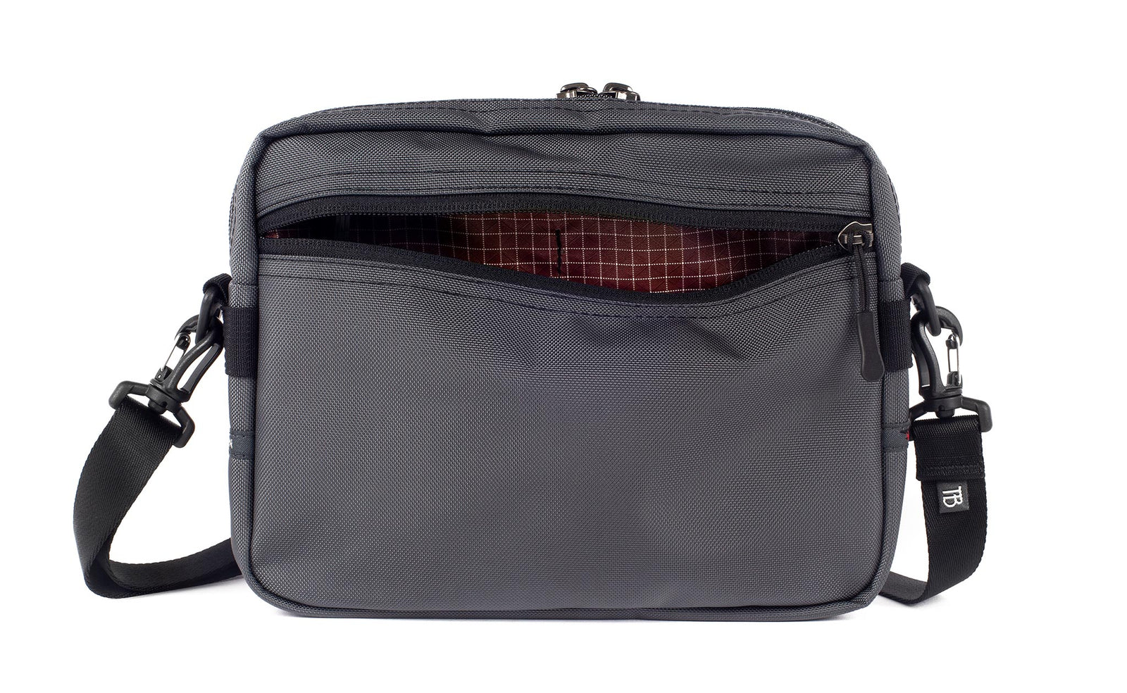 visible variant TB0414-GK6D^^The Side Kick in Nebulous Grey (medium grey) 525 Ballistic with an Moab (oxblood red with white grid) 200 Halcyon interior.