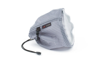 visible variant TB0662-ND^^A medium, clear-bottom Yarn Stuff Sack in Northwest Sky (light grey with white grid) 200 Halcyon.