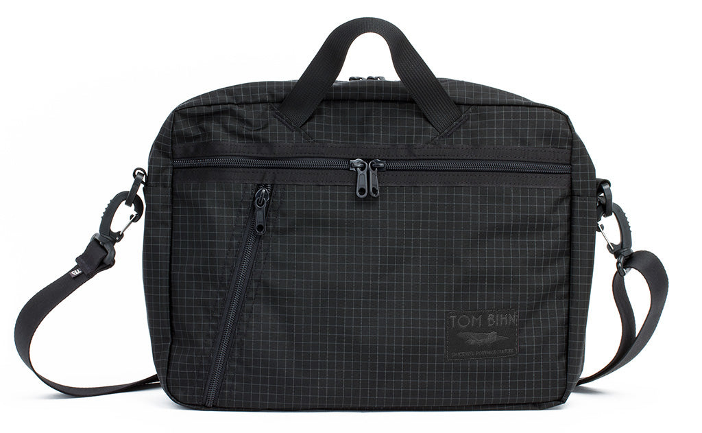 visible variant TB0722-BHND^^Daylight Briefcase in Black (black with grey grid) 400 Halcyon