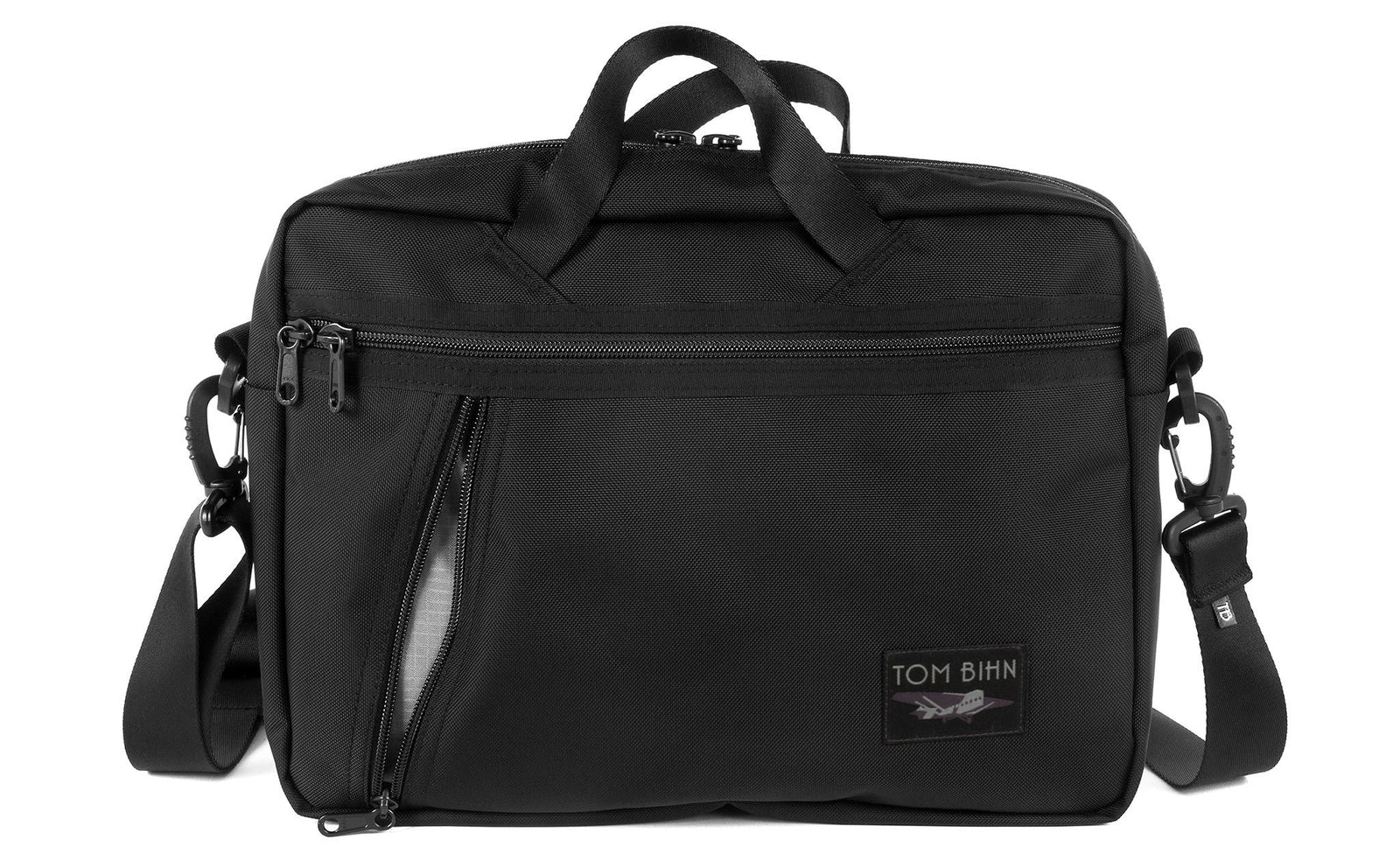 visible variant TB0722-BKGL^^Daylight Briefcase in Black 525 Ballistic with Mountain Grey (light grey) 210 Cerylon interior