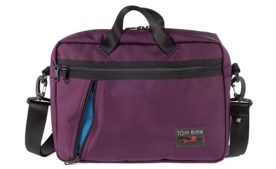 visible variant TB0722-UKOL^^Daylight Briefcase in Aubergine (dark purple) 525 Ballistic with Cobalt (blue) 210 Cerylon interior