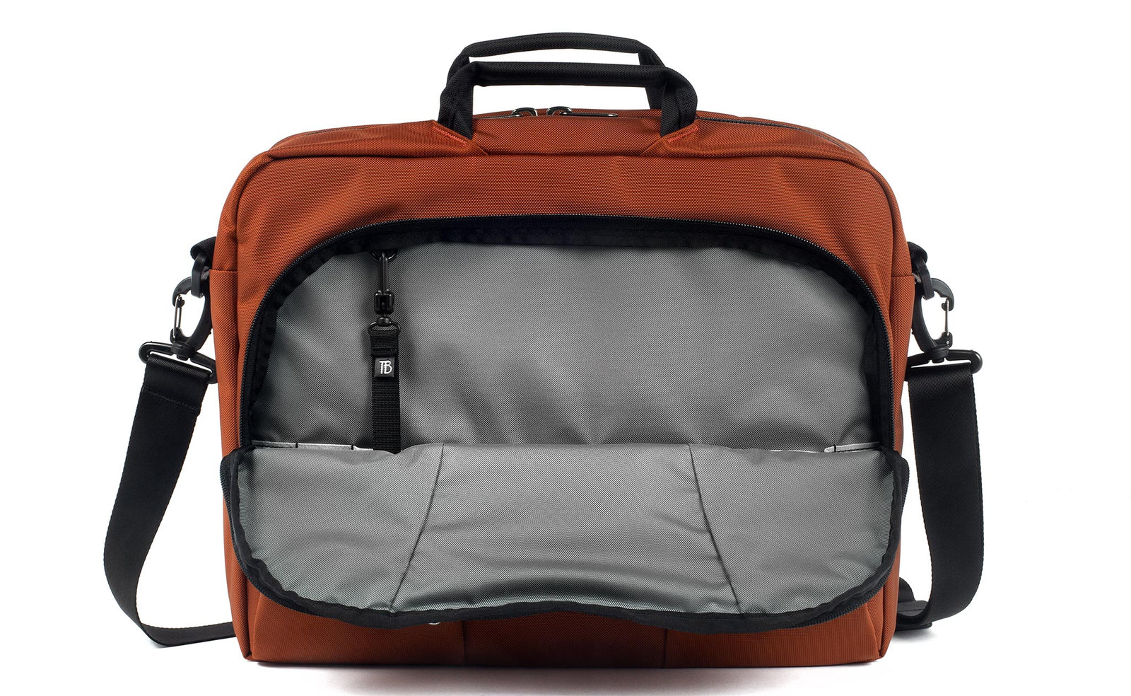 visible variant TB0740-TKLJ^^The Cadet in Burnt Orange 525 Ballistic with a Cloud (light grey) 210 Ballistic interior.