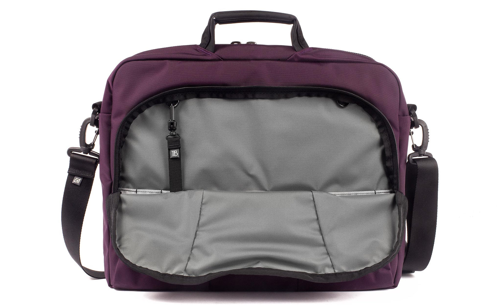 visible variant TB0740-UKLJ^^The Cadet in Aubergine (purple) 525 Ballistic with a Cloud (light grey) 210 Ballistic interior.