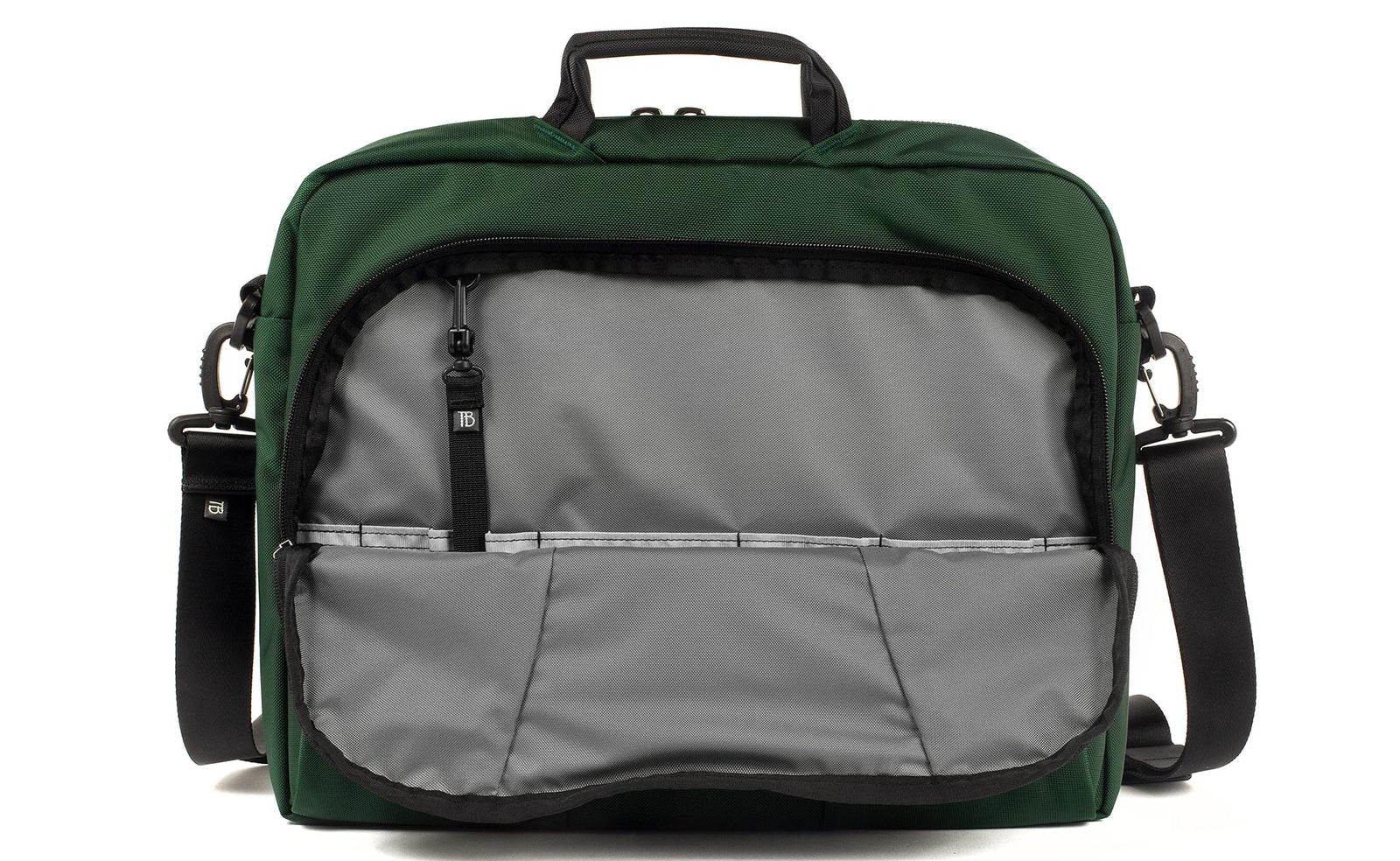 visible variant TB0740-WKLJ^^The Cadet in Wilderness (forest green) 525 Ballistic with a Cloud (light grey) 210 Ballistic interior.