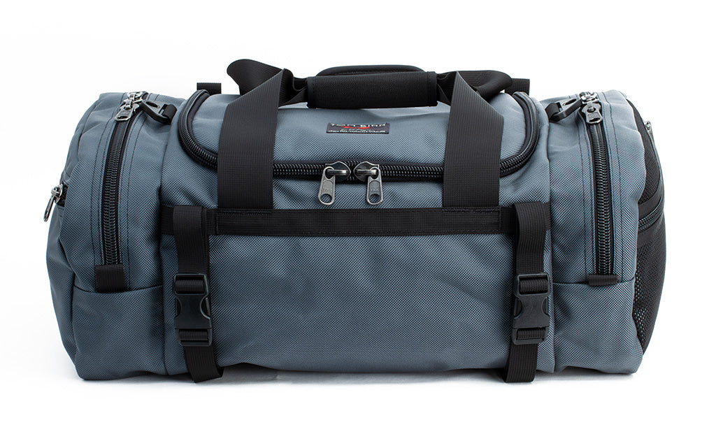 visible variant TB0850-SBLJ TB0850-SBIJ^^The Road Buddy Duffel 36 in Steel (medium grey) 1050 Ballistic.