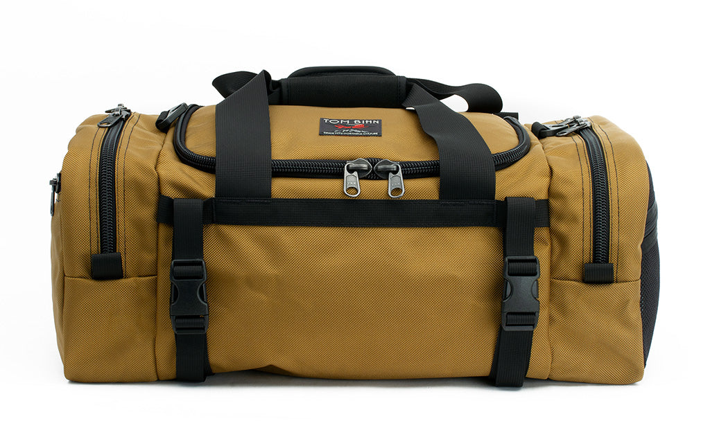 visible variant TB0850-CBLJ^^The Road Buddy Duffel 36 in Coyote (tan) 1050 Ballistic.