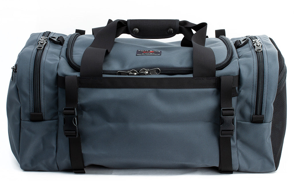 visible variant TB0851-SBLJ TB0851-SBIJ^^The Road Buddy Duffel 60 in Steel (medium grey) 1050 Ballistic.