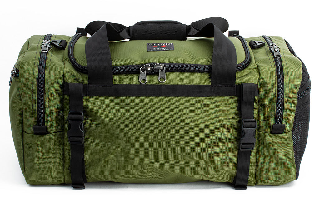 visible variant TB0851-VBLJ^^The Road Buddy Duffel 60 in Verde (green) 1050 Ballistic.